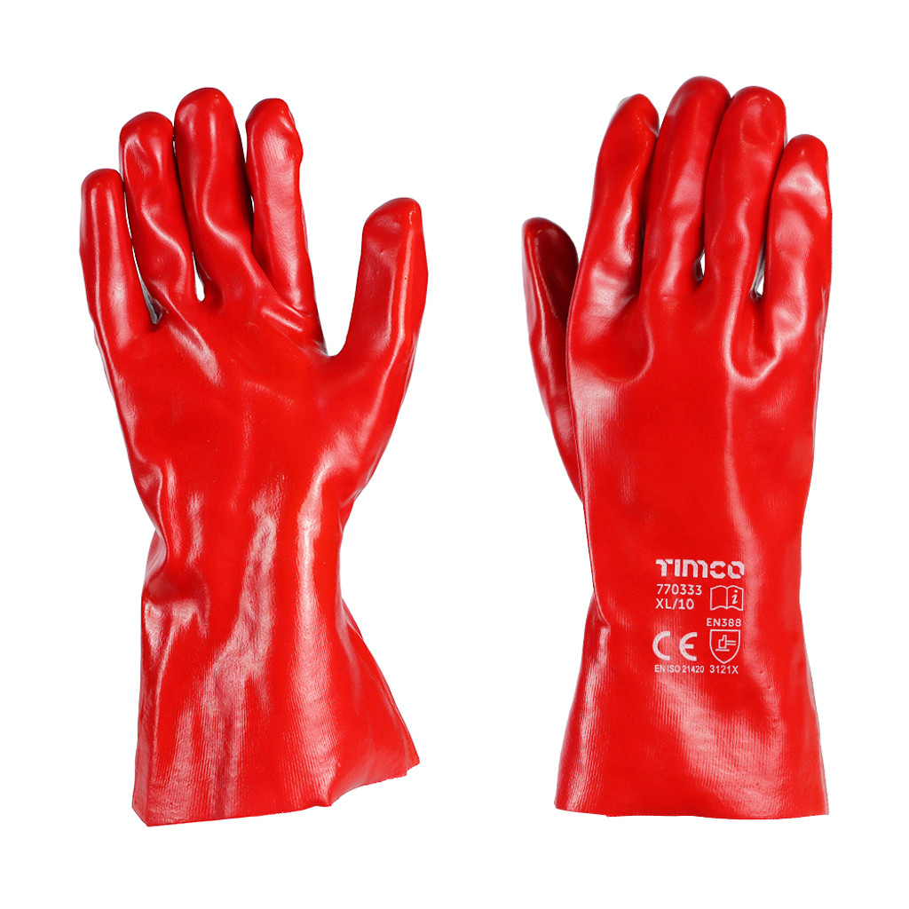 X Large PVC Coated Gauntlets Cotton. MPN 770333