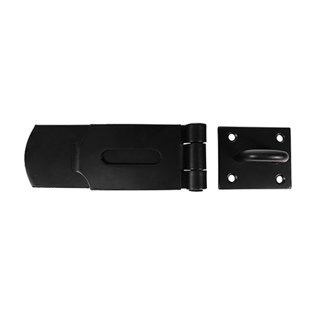 8" Heavy Swivel Hasp-Staple BLK (QTY 1), MPN SHS8BB