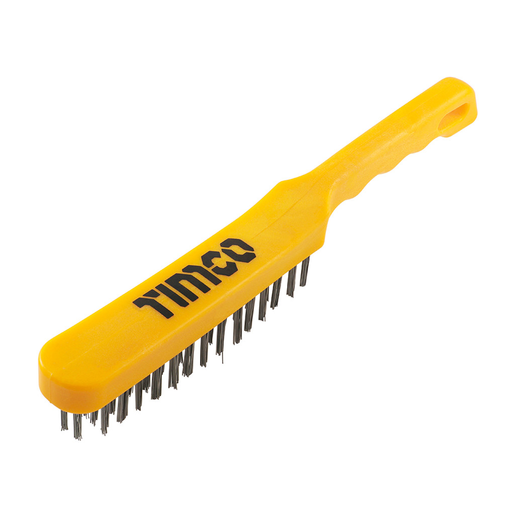 4 Rows Plastic Handle Wire Brush (QTY 1), MPN 4SBP