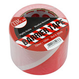 PE Barrier Tape - Red/White 100m x 70mm