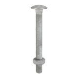M8 x 50 Carriage Bolt & Hex Nut - HDG (QTY 100)