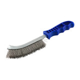 255mm Blue Handle Wire Brush Stainless Steel (QTY 1), MPN BWHB