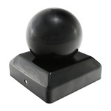 100mm Ball Post Cap - Black (QTY 1), MPN BPC100B