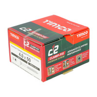 4.0 x 50mm C2 Clamp-Fix TX20 CSK ZYP (QTY 200 PCS), MPN 40050C2C