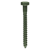 6.0 x 50mm Coach Screw DIN 571 - Green (QTY 10 PCS), MPN 650INCSB