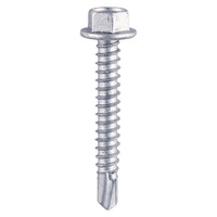 12 x 1“ Hex Head S/Drill Screw - BZP (QTY 500 PCS), MPN 00121HWSD