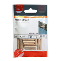 6.0 x 30 Wooden Dowels (QTY 100 PCS), MPN 270491