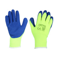 Large Warm Grip Glove Latex Crinkle. MPN 770496