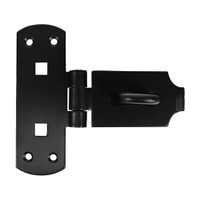 6" Heavy Vertical Hasp-Staple BLK (QTY 1), MPN VHS6BB