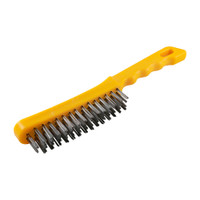 4 Rows Plastic Handle Wire Brush (QTY 1), MPN 4SBP