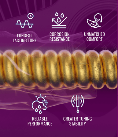 Pro-Pack (25 Sets) Phosphor Bronze Acoustic Guitar Strings with NANOWEB Technology