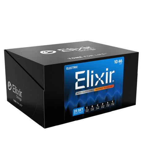 Pro-Pack (25 Sets) Nickel-Plated Steel Electric Guitar Strings with NANOWEB Technology