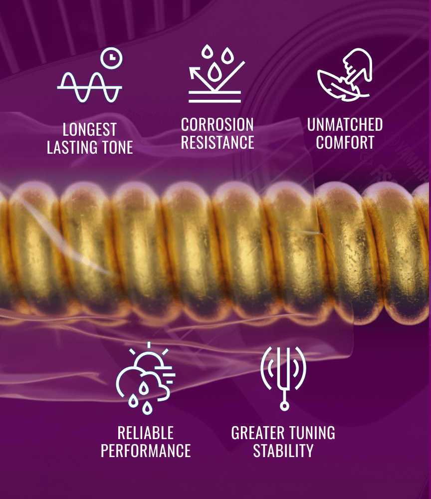 3-Pack Phosphor Bronze Acoustic Guitar Strings with NANOWEB Technology