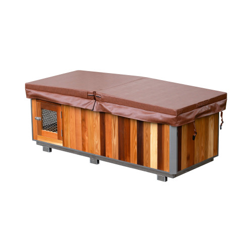 SaunasEnvy All-in-One Red Cedar Cold Plunge Tub