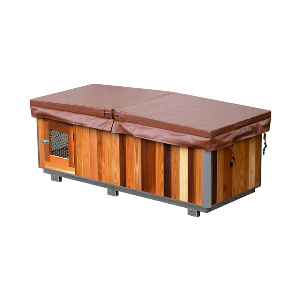 SaunasEnvy All-in-One Red Cedar Cold Plunge Tub
