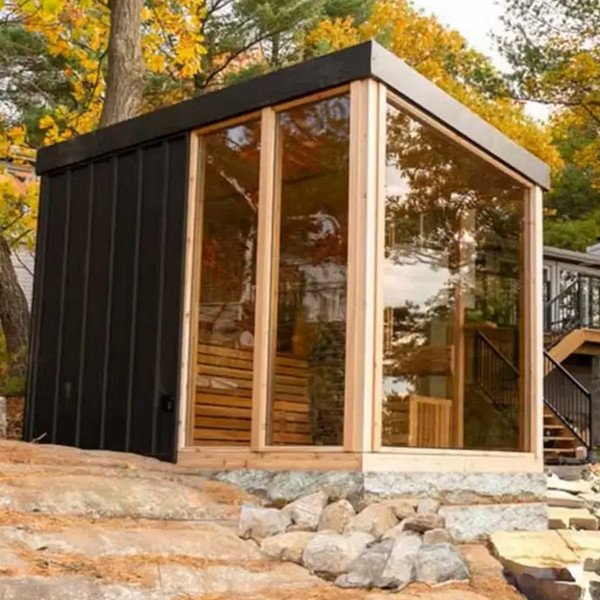SaunasEnvy Panorama Outdoor Sauna – 6 Person Outdoor Retreat