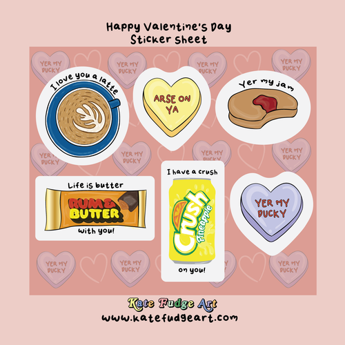 Kate Fudge Art Sticker Sheets