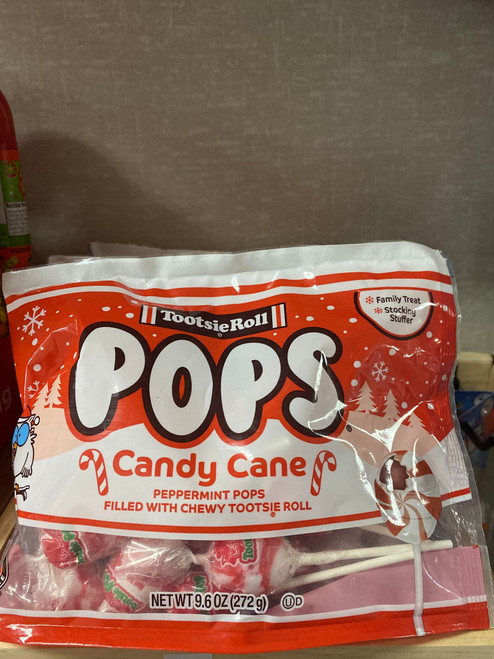 Tootsie Roll Candy Cane Pops