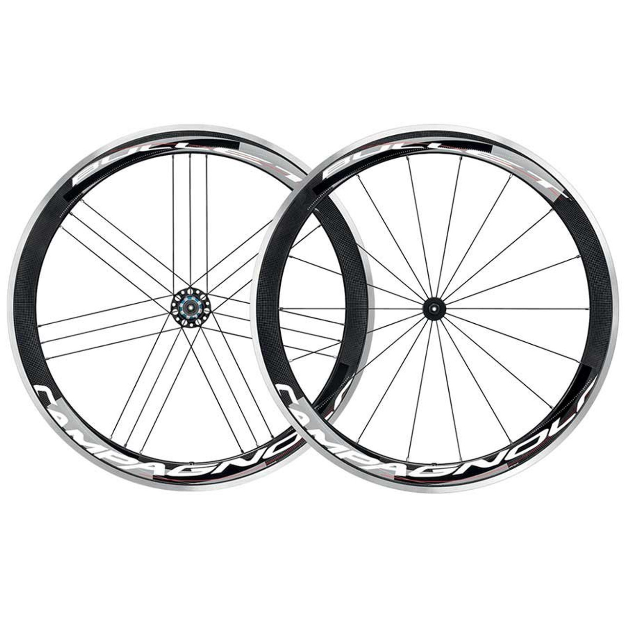 Campagnolo, Bullet 50, Wheel, 700C, Clincher, QR, OLD: F: 100, R: 130,  Brake: Rim, Pair, Campagnolo