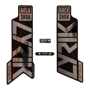 RockShox, Lyrik Ultimate Decal Kit, Gloss Polar for Gloss Black Lowers RockShox, Lyrik Ultimate Decal Kit, Gloss Polar for Gloss Black Lowers