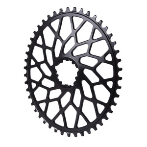 Spiderless GXP/BB30 DM CX Oval Chainring, 46T - Black Spiderless GXP/BB30 DM CX Oval Chainring, 46T - Black