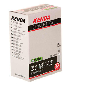 Kenda, Presta-Removable Valve Core, Tube, Presta, Length: 48mm, 27.5'', 2.40-2.80 Kenda, Presta-Removable Valve Core, Tube, Presta, Length: 48mm, 27.5'', 2.40-2.80