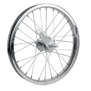 Sta-Tru, 16'' Chrome Steel 28H, Wheel, Rear, 16'' / 305, Holes: F: 24, R: 24, Bolt-on, 110mm, Coaster, Freewheel Sta-Tru, 16'' Chrome Steel 28H, Wheel, Rear, 16'' / 305, Holes: F: 24, R: 24, Bolt-on, 110mm, Coaster, Freewheel