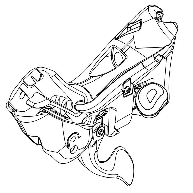 Campagnolo, H11 shifter body, Right, EC-DB100