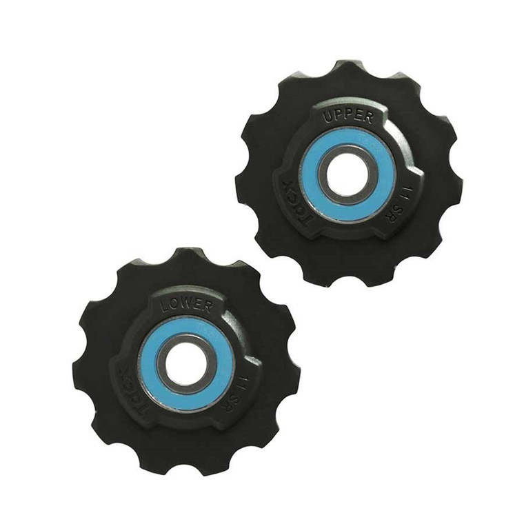 Tacx, T4040, Teflon derailleur pulleys with ceramic bearings, 11T, SRAM