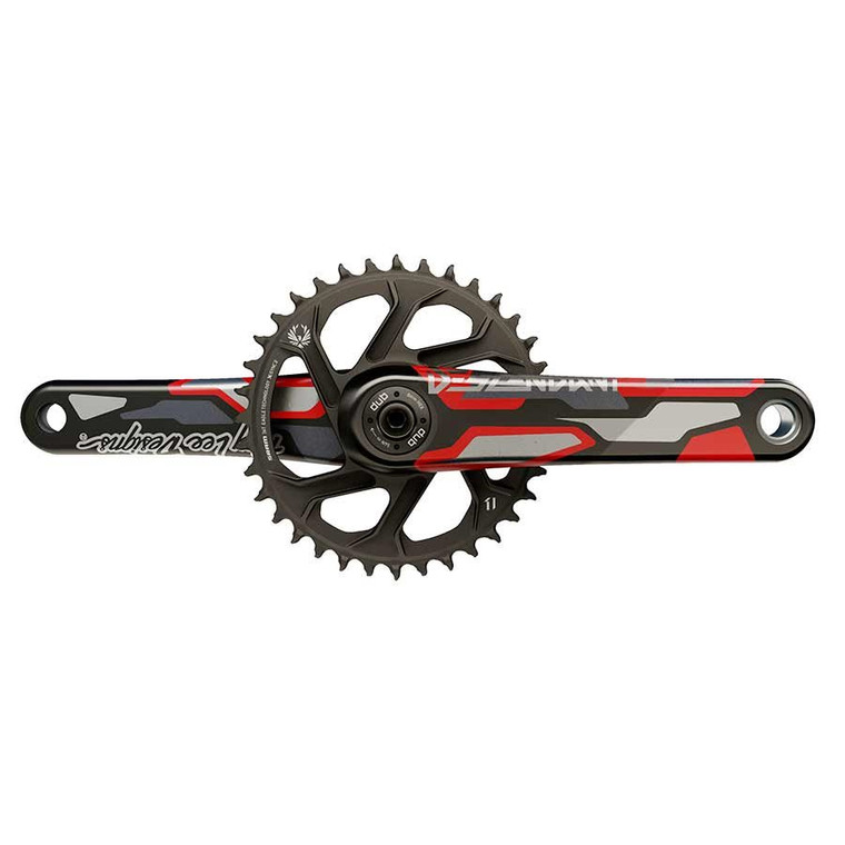 Truvativ, Descendant CoLab DH DUB, Crankset, Spindle: 28.99mm, 36, DUB, 170mm, Red, DH