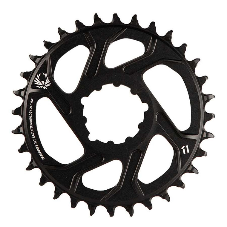 SRAM, X-Sync, 3mm offset, 34T, 12sp., BCD: Direct Mount, Single Chainring, Aluminum, Black