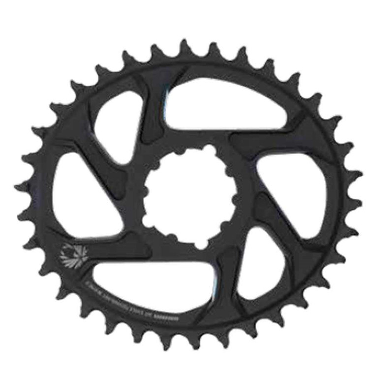 SRAM, X-Sync 2 Oval, 36T Chainring, 11/12sp, BCD: Direct Mount, Aluminum, Black, 6mm offset