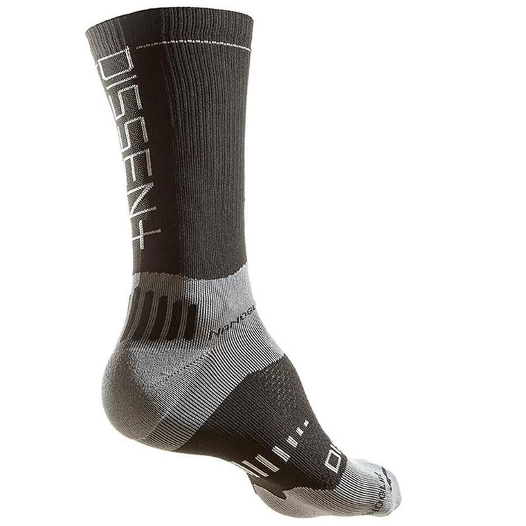 Dissent, Supercrew Nano 6'', Compression socks, Black, L (Men 9.5-11.5)