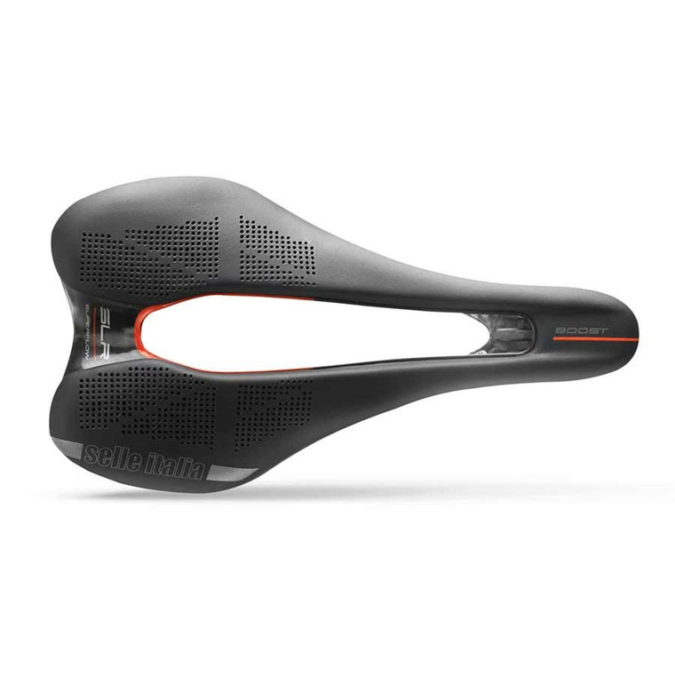 Selle Italia, SLR Boost Kit Carbonio Superflow L, Saddle, 248 x 145mm, Men, 129g, Black