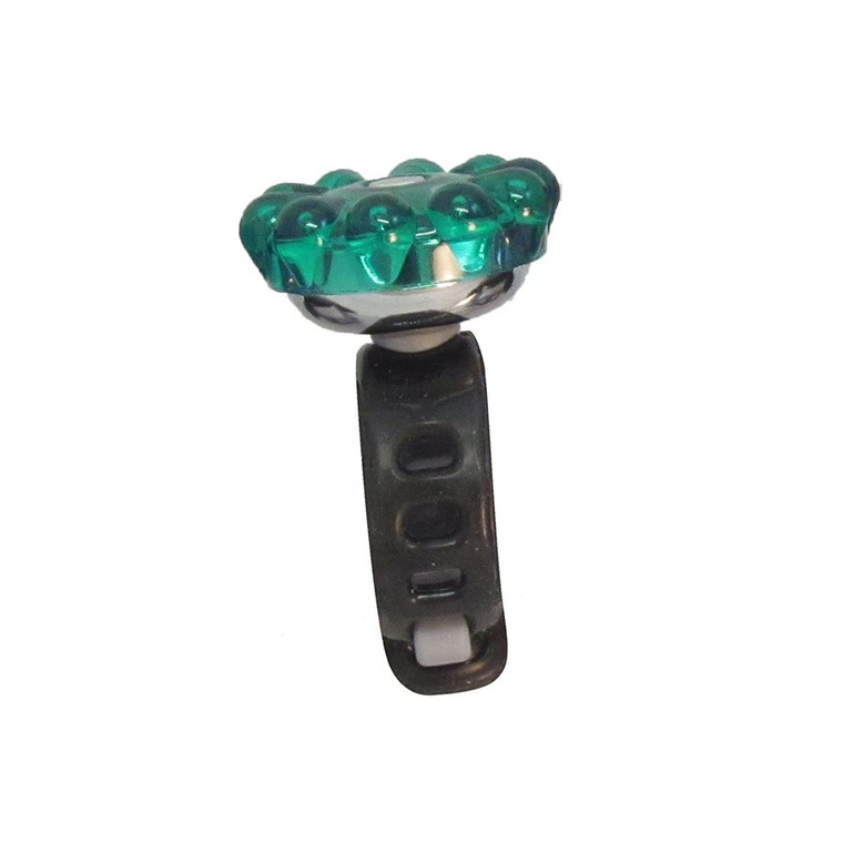 Mirrycle, Bling AB, Bell, 22.2 - 31.8mm adjustable, Emerald