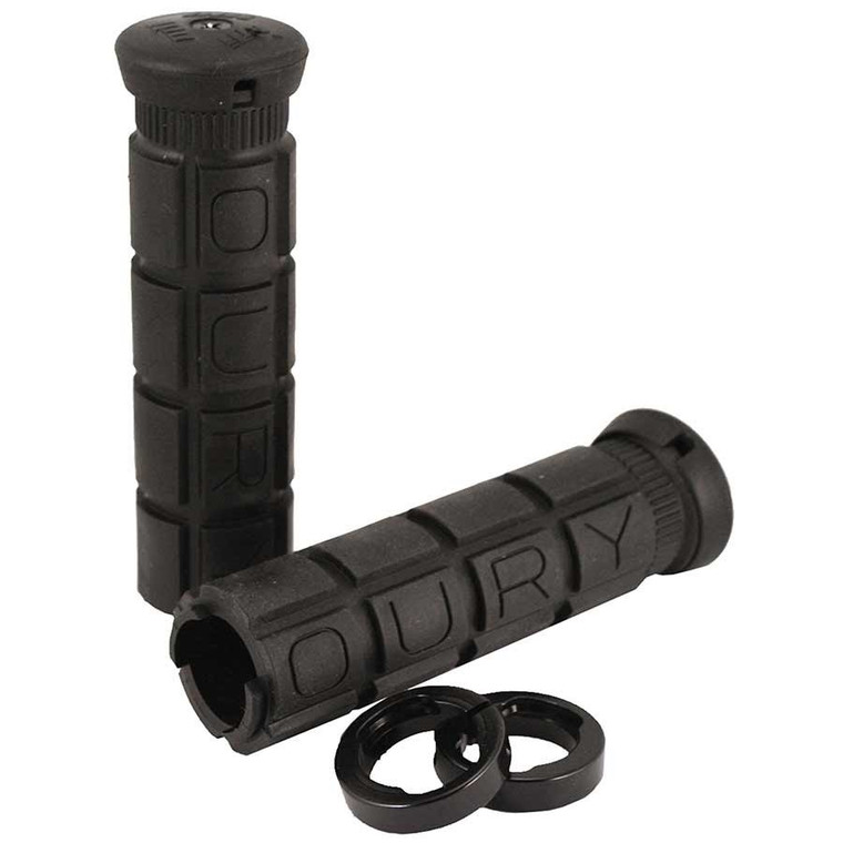 Oury Grips, Lock-On, Grips, 127mm, Black, Pair