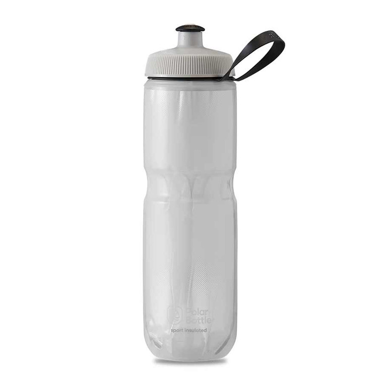 Polar, Sport Insulated 24oz, Water Bottle, 710ml / 24oz, White/Silver