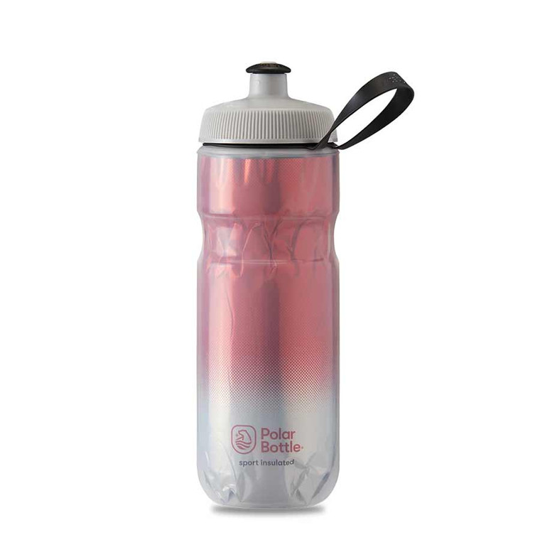 Polar, Sport Insulated 20oz, Water Bottle, 591ml / 20oz, Red/Silver