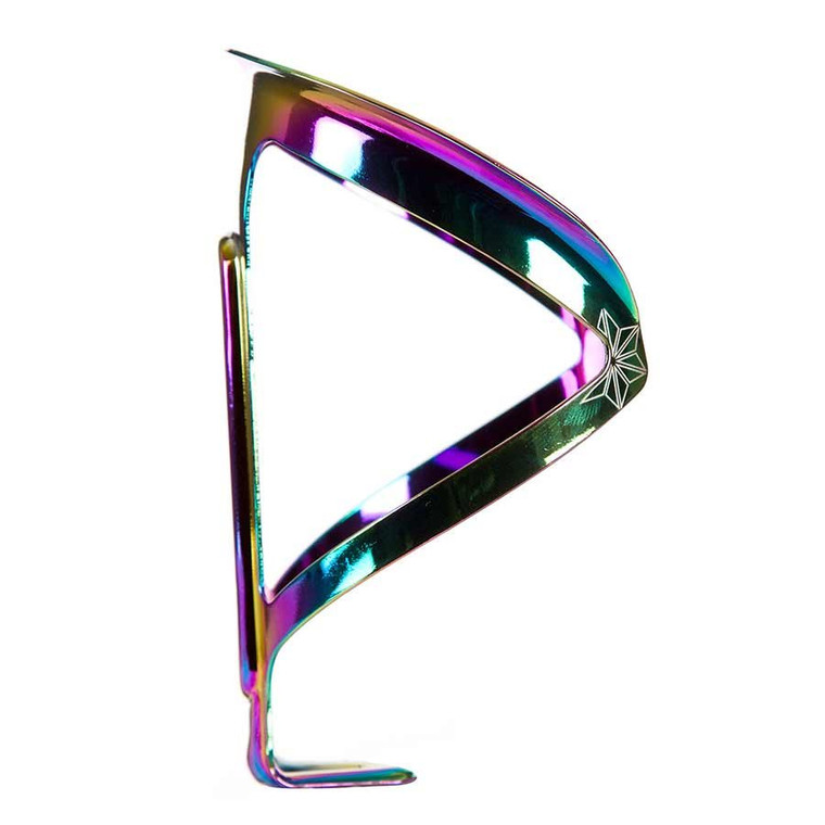 Supacaz, Fly Cage Ano, Bottle Cage, Aluminum, Oil Slick, 18g