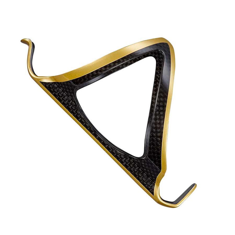 Supacaz, Fly Cage Carbon, Bottle Cage, Carbon, Gold