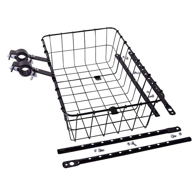 Wald, #1372GB Standard Medium Gloss Black - with 2-piece handlebar clamps to fit bars up to 31.8