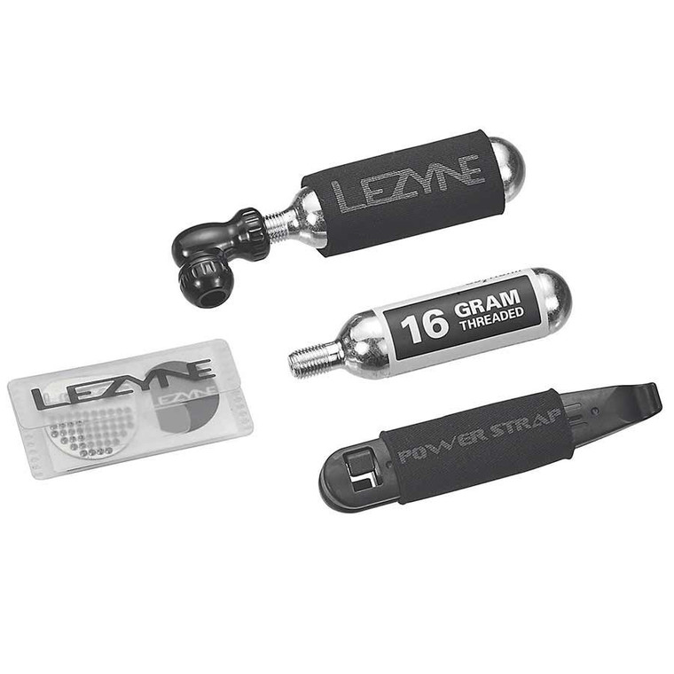 Lezyne, Repair Kit, CO2 Inflator, Threaded, Presta, Schrader, 2x16g