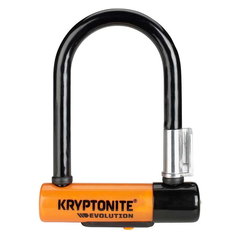 Kryptonite, Evolution Mini-5 (DD), U-Lock, Key, 83x140mm, 3.25''x5'', Thickness in mm: 13mm, Orange