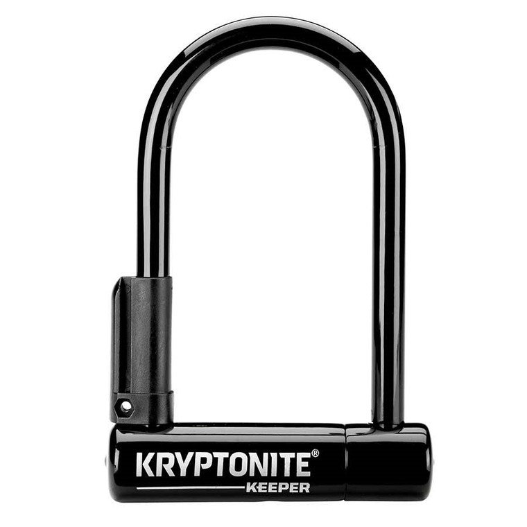 Kryptonite, Keeper Mini-6 (DD), U-Lock, Key, 83x152mm, 3''x6'', Thickness in mm: 12mm, Black