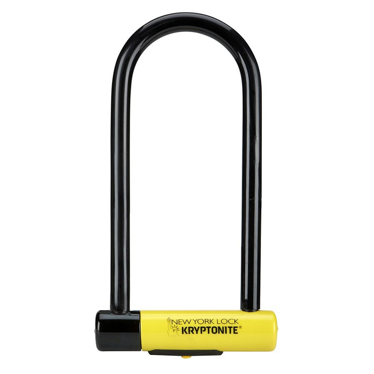 Kryptonite, New York LS, U-Lock, Key, 102x260mm, 4''x10.25'', Thickness in mm: 16mm, Yellow