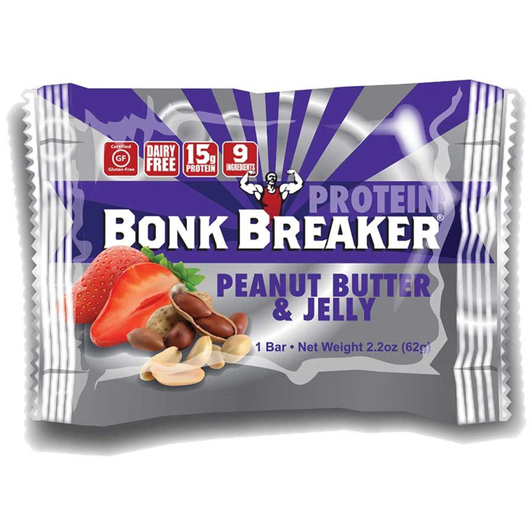 Bonk Breaker, Peanut Butter & Jelly Protein Bar, 12pcs