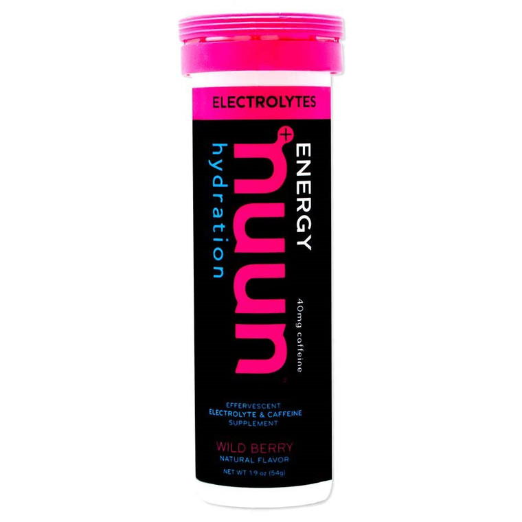 Nuun, Electrolytes w/ Caffeine, Drink Mix, Wild berry, Box of 8, 10 servings