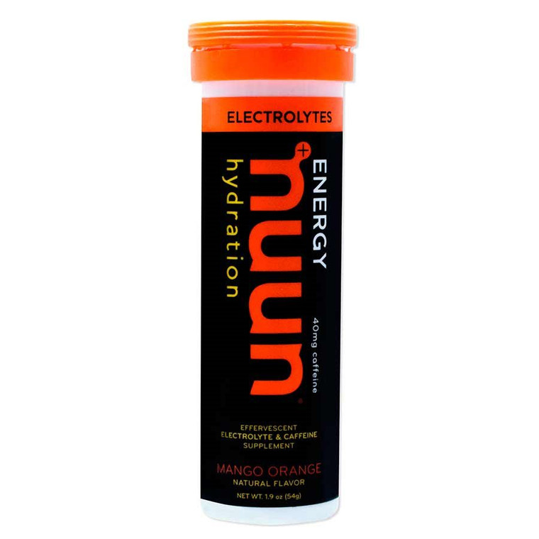 Nuun, Electrolytes w/ Caffeine, Drink Mix, Orange/Mango, Box of 8, 10 servings