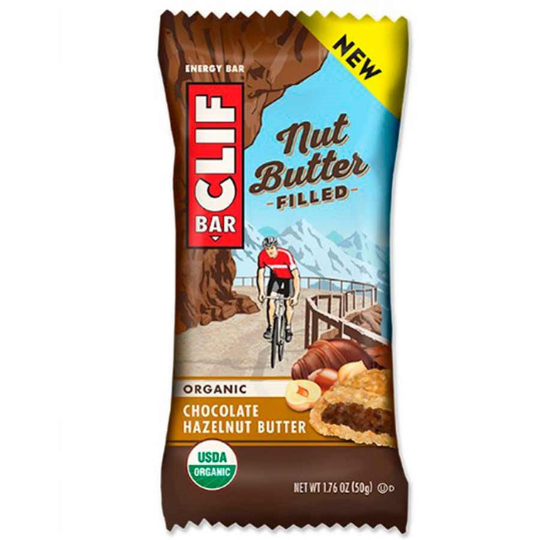 Clif, Nut Butter Filled, Bars, Chocolate/Hazelnut Butter, 12pcs