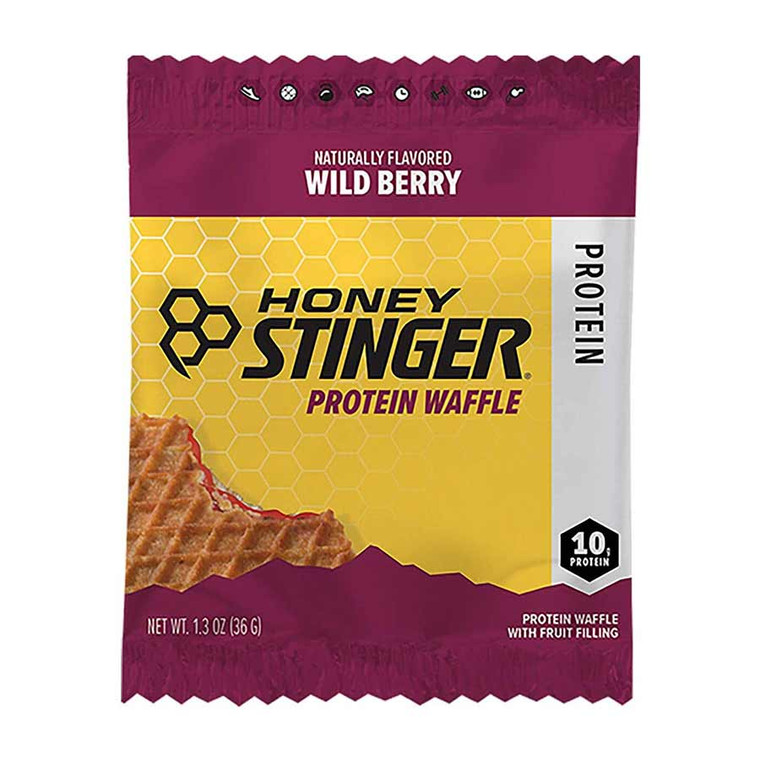 Honey Stinger, Protein Waffles, Bars, Wild berry, 12pcs